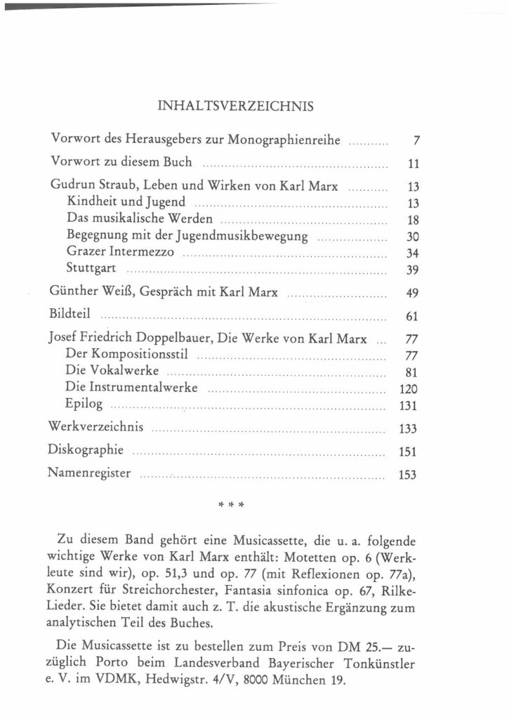 Inhaltsverzeichnis - Karl Marx